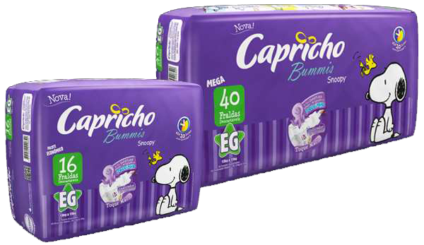 Fralda Capri Bummis Snoopy Eco Eg 1x16Un – Fornecedor: Capricho