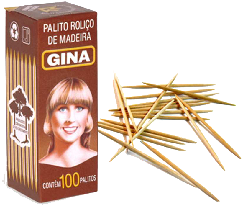 Palito de Madeira 100 Unidades – Fornecedor : Gina