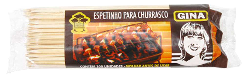 Espeto P/Churrasco 100 Unidades – Fornecedor : Gina