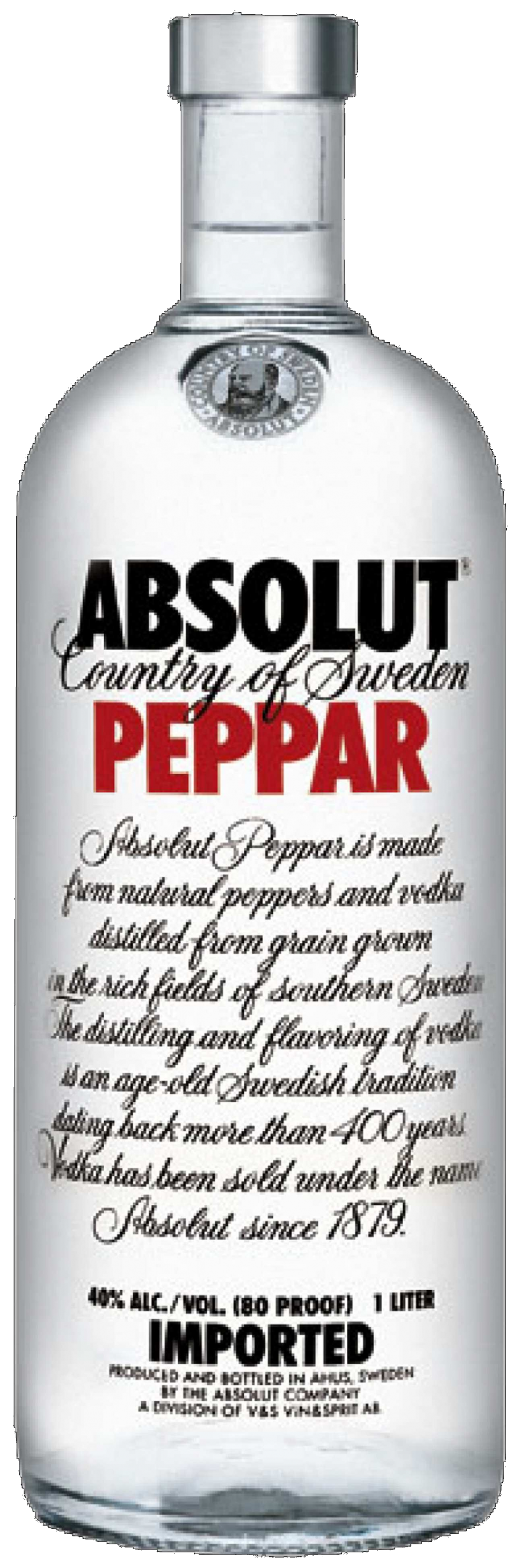 Vodka Absolut Peppar 1x1000ML – Fornecedor: Pernod Ricard