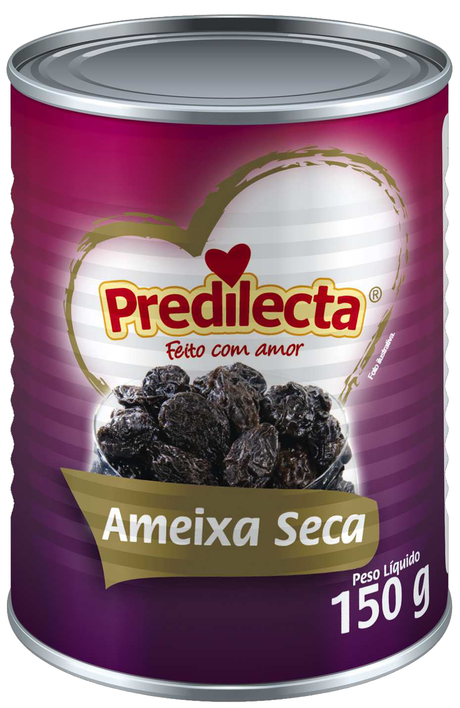 Ameixa Seca Predilecta LT 6x150G -Fornecedor: Predilecta