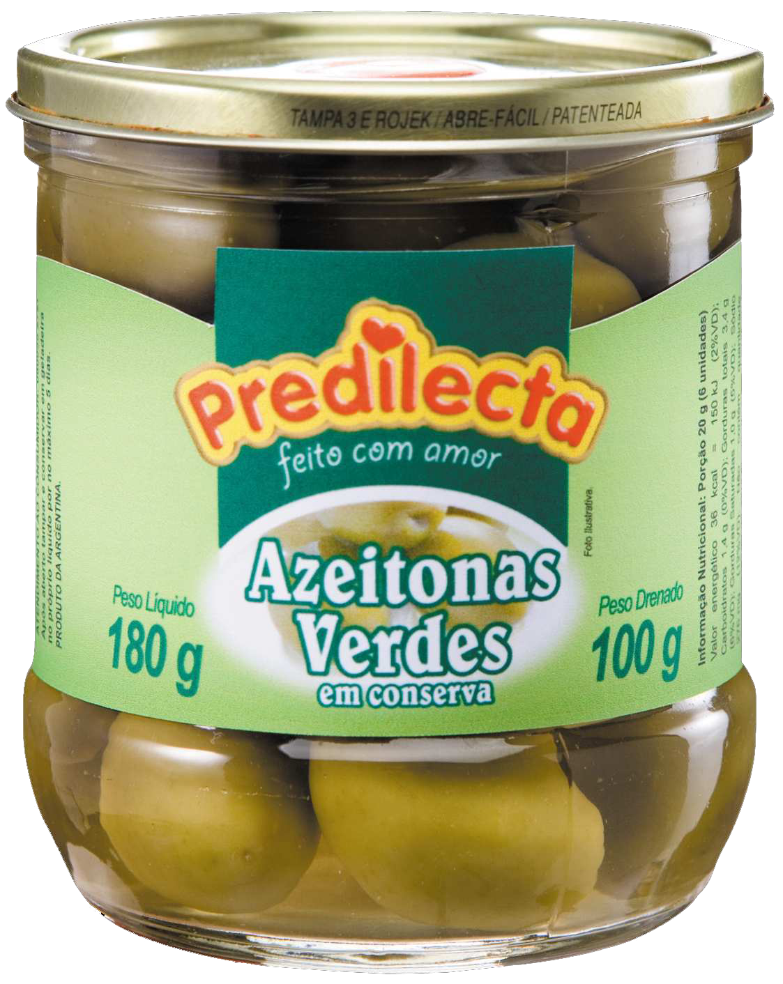 AZEITONA VERDE 100G