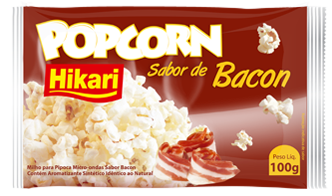 Pipoca Micro Hicari Bacon 12x100G – Fornecedor: Hikari