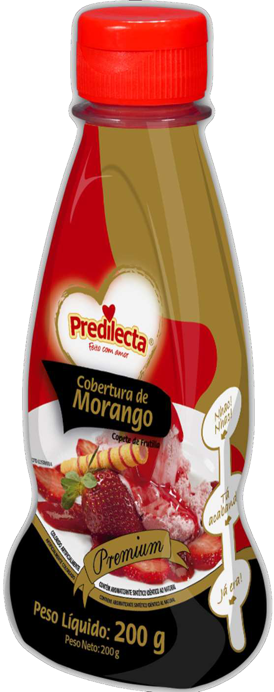 Cobertura de Morango Predilecta 4x200G -Fornecedor: Predilecta