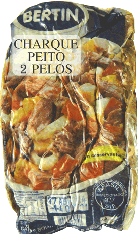 Charque Bertin Peito 2 Pelos 1x30KG – Fornecedor: Bertin