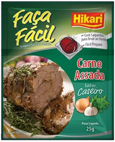 Tempero Hikari Faça Fácil Carne 15x25G – Fornecedor: Hikari