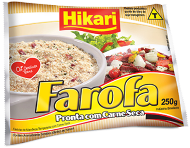 Farofa Hikari Mandi c/ Carne Seca 12x250G – Fornecedor: Hikari