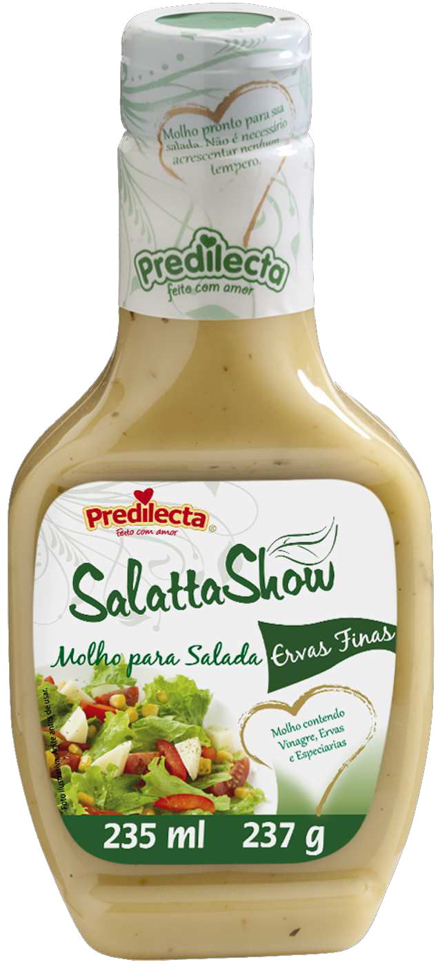 Molho Salada Ervas Finas Pred 6x235ML -Fornecedor: Predilecta