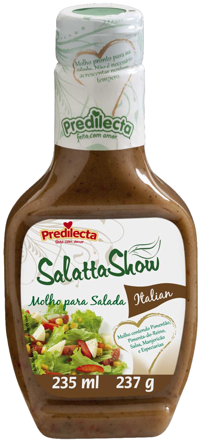 Molho Salada Italian Predilecta 6x235ML -Fornecedor: Predilecta