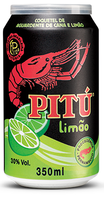 Aguard. Pitu Limão Lata 12x350ML – Fornecedor: Pitú