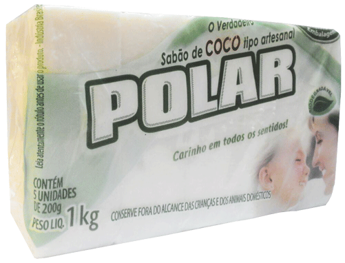 Sabão de Coco Polar 50x200G – Fornecedor: Polar