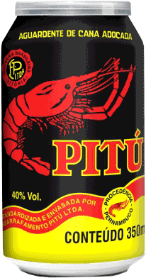 Aguard. Pitu Lata 12x350ML – Fornecedor: Pitú