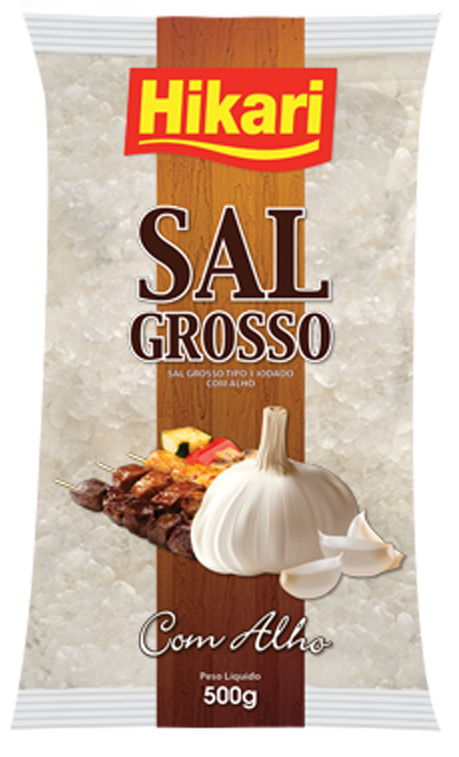 Sal Grosso C/ Alho Hikari 112x500G – Fornecedor: Hikari