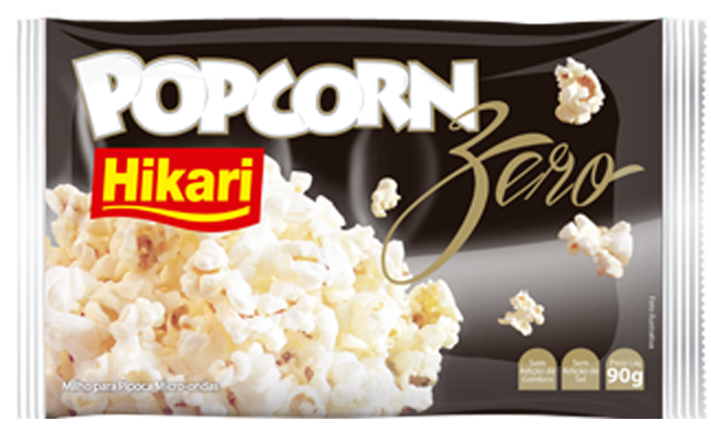 Pipoca Micro Hicari Sem Gordura 12x90G – Fornecedor: Hikari