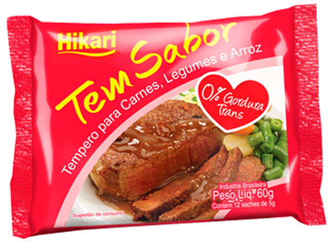 Tempero Hikari Carnes Legumes 24x60G – Fornecedor: Hikari