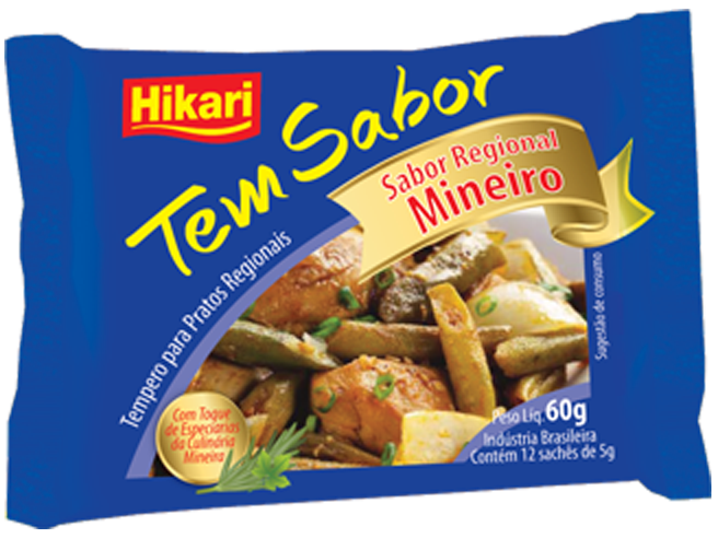 Tempero Hikari Sabor Mineiro 12x60G – Fornecedor: Hikari