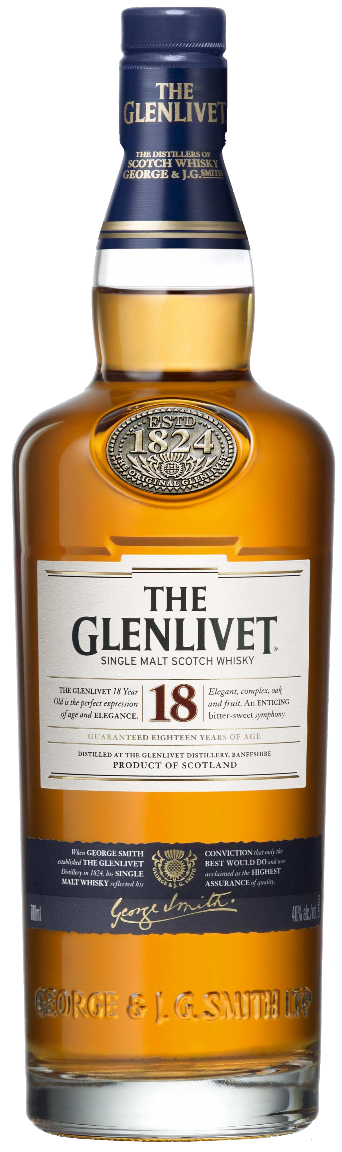 Whisky Glenlivet 18 YO 1x1000ML – Fornecedor: Pernod Ricard