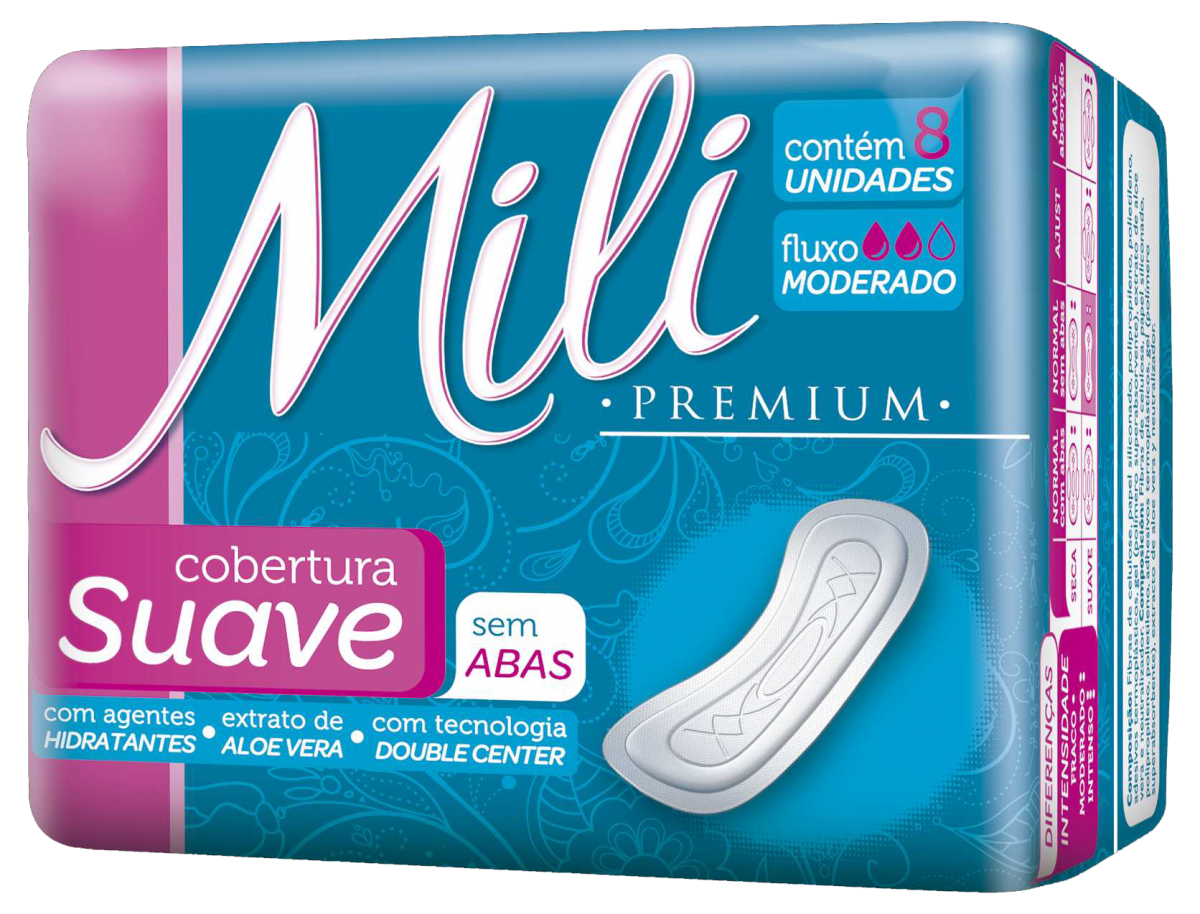 ABSORV.MILI SUAVE A VERA S/ABA IND 6X8UN – FORNECEDOR: MILI