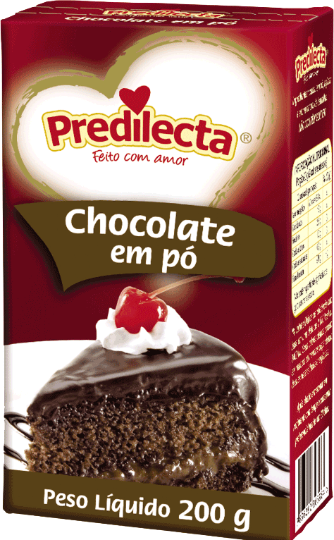 Chocolate em Pó Predilecta 12x200G – Fornecedor: Predilecta