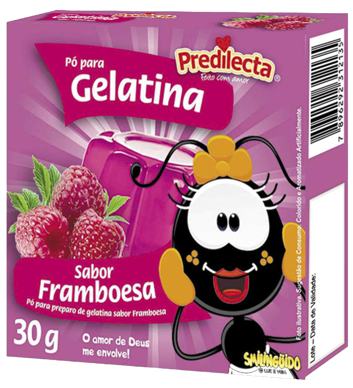 Gelatina Predilecta Framboesa 12x30G – Fornecedor: Predilecta