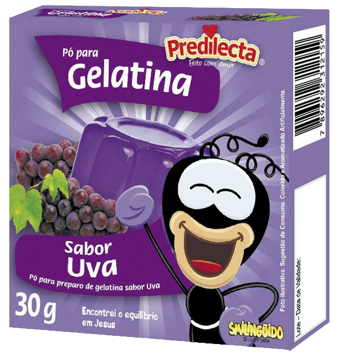 Gelatina Predilecta Uva 12x30G – Fornecedor: Predilecta