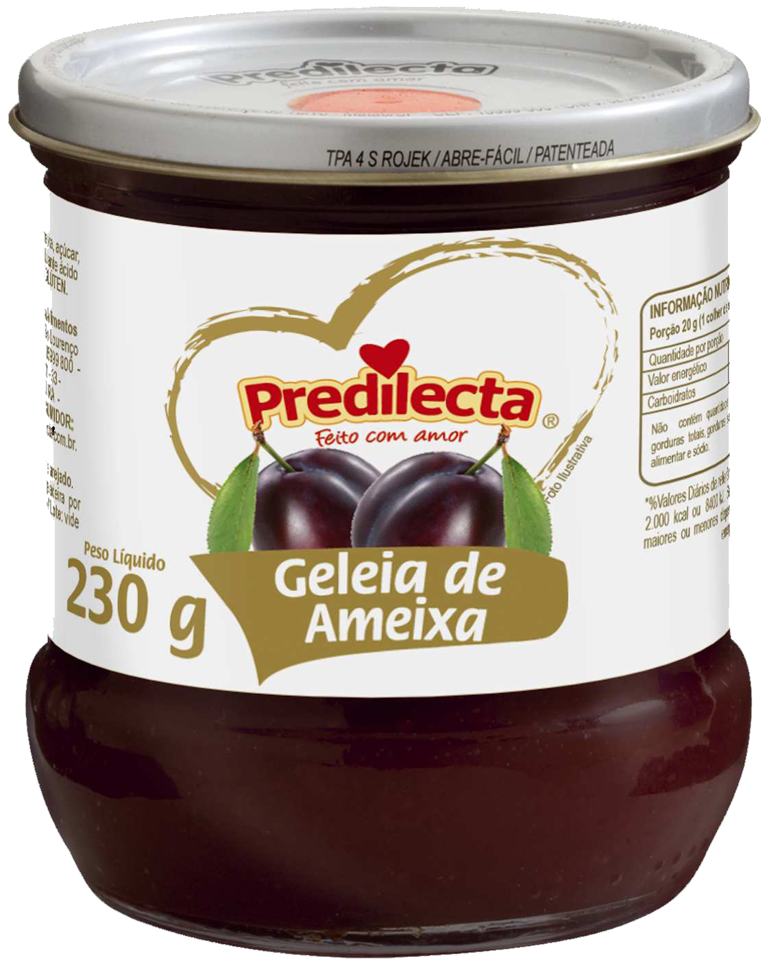 Geleia de Almeixa Predilecta 6x230G – Fornecedor: Predilecta