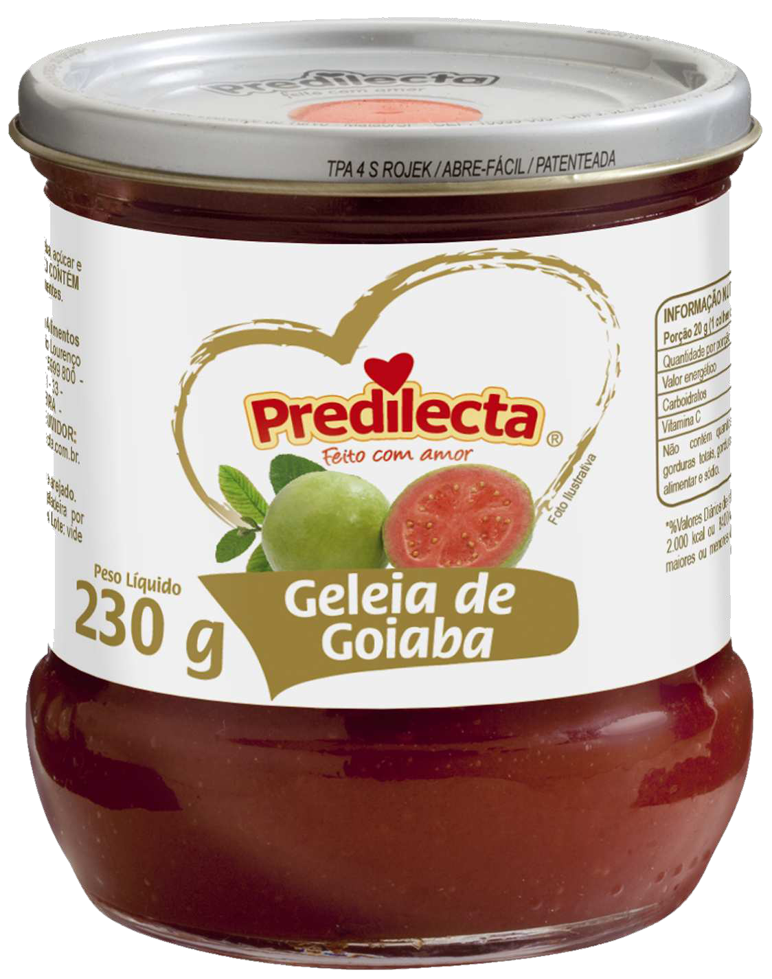 Geleia de Goiaba Predilecta 6x230G – Fornecedor: Predilecta