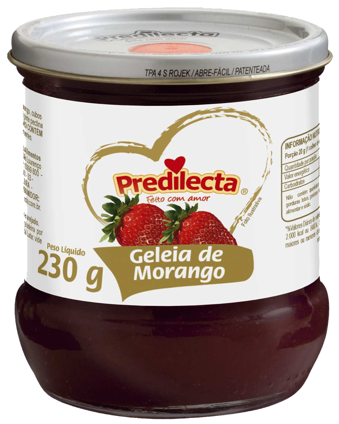 Geleia de Morango Predilecta 6x230G – Fornecedor: Predilecta