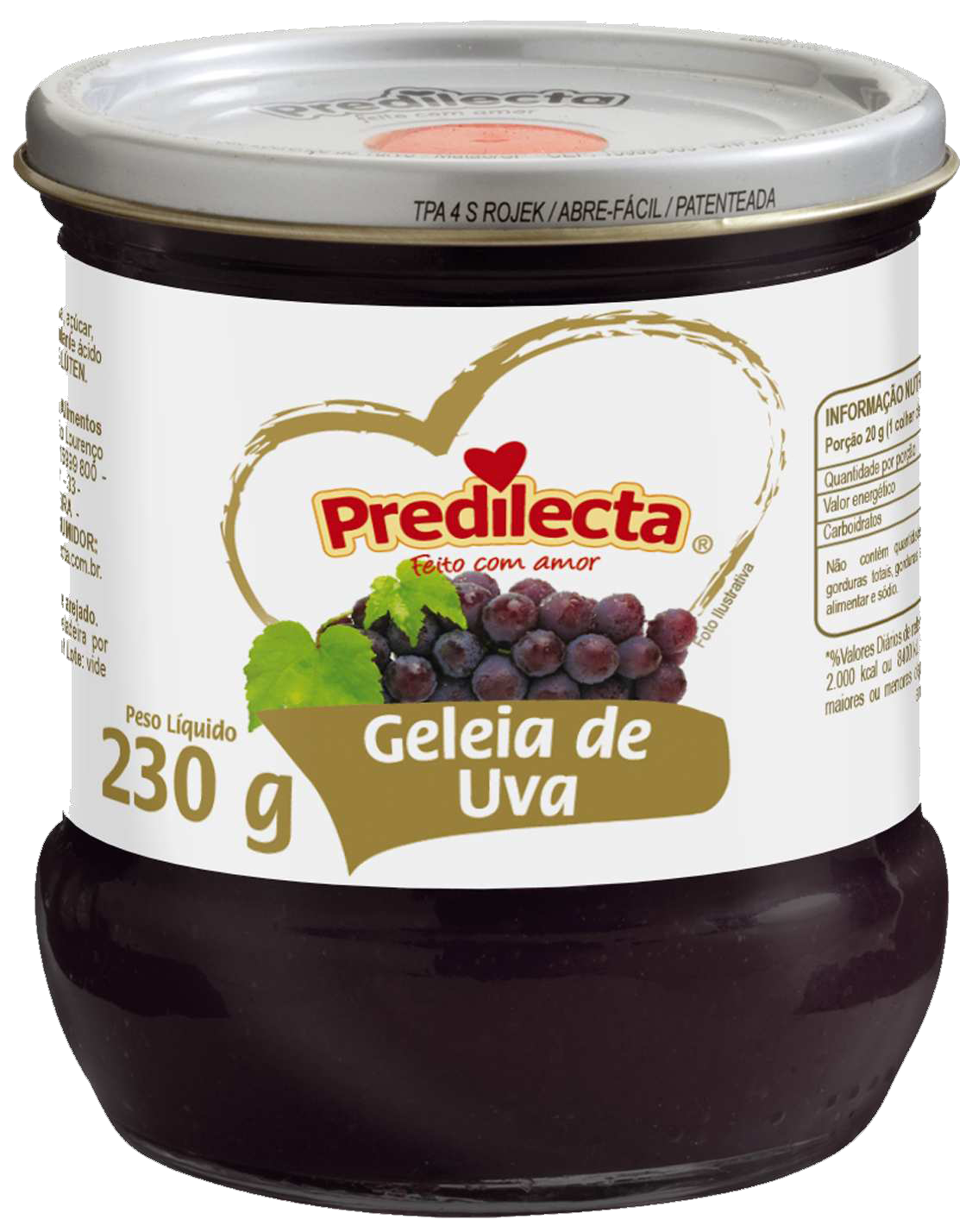 Geleia de Uva Predilecta 6x230G – Fornecedor: Predilecta