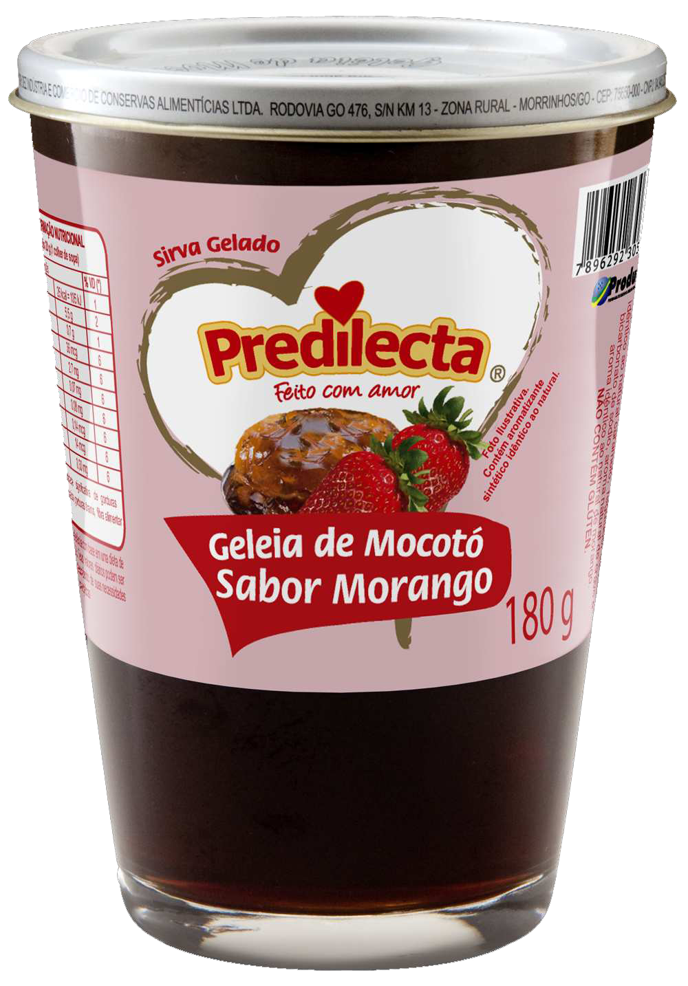 Geleia Mocoto Morango Predilecta 6x180G – Fornecedor: Predilecta