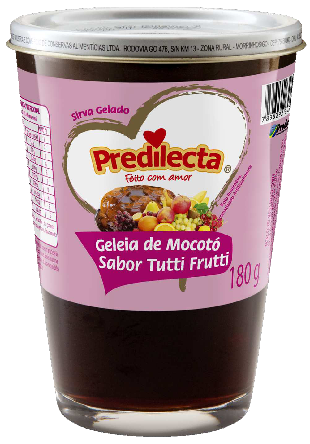 Geleia Mocoto Tutifrutti Predilecta 6x180G – Fornecedor: Predilecta