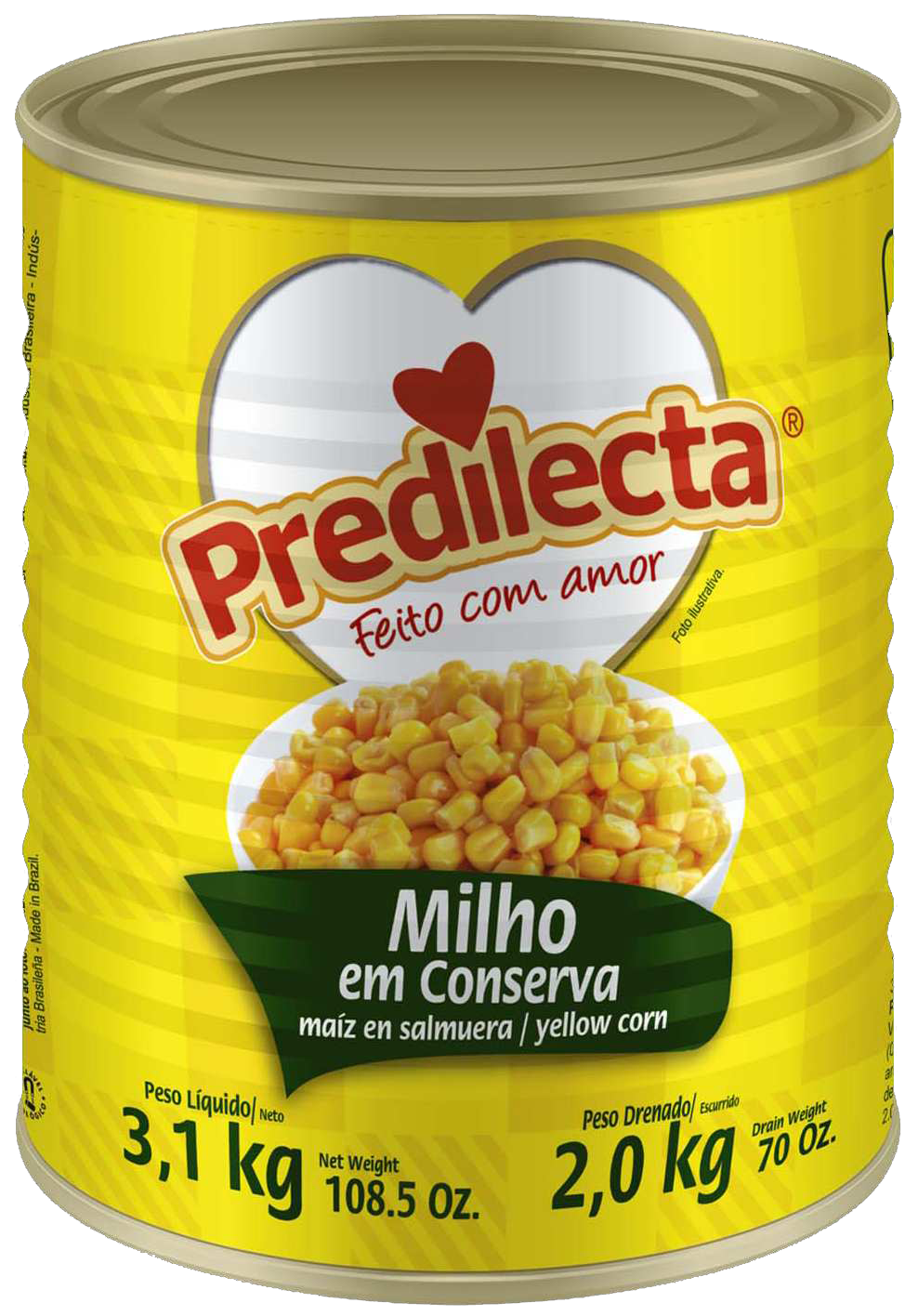 Milho Conserva Predilecta LT 1x2KG – Fornecedor: Predilecta