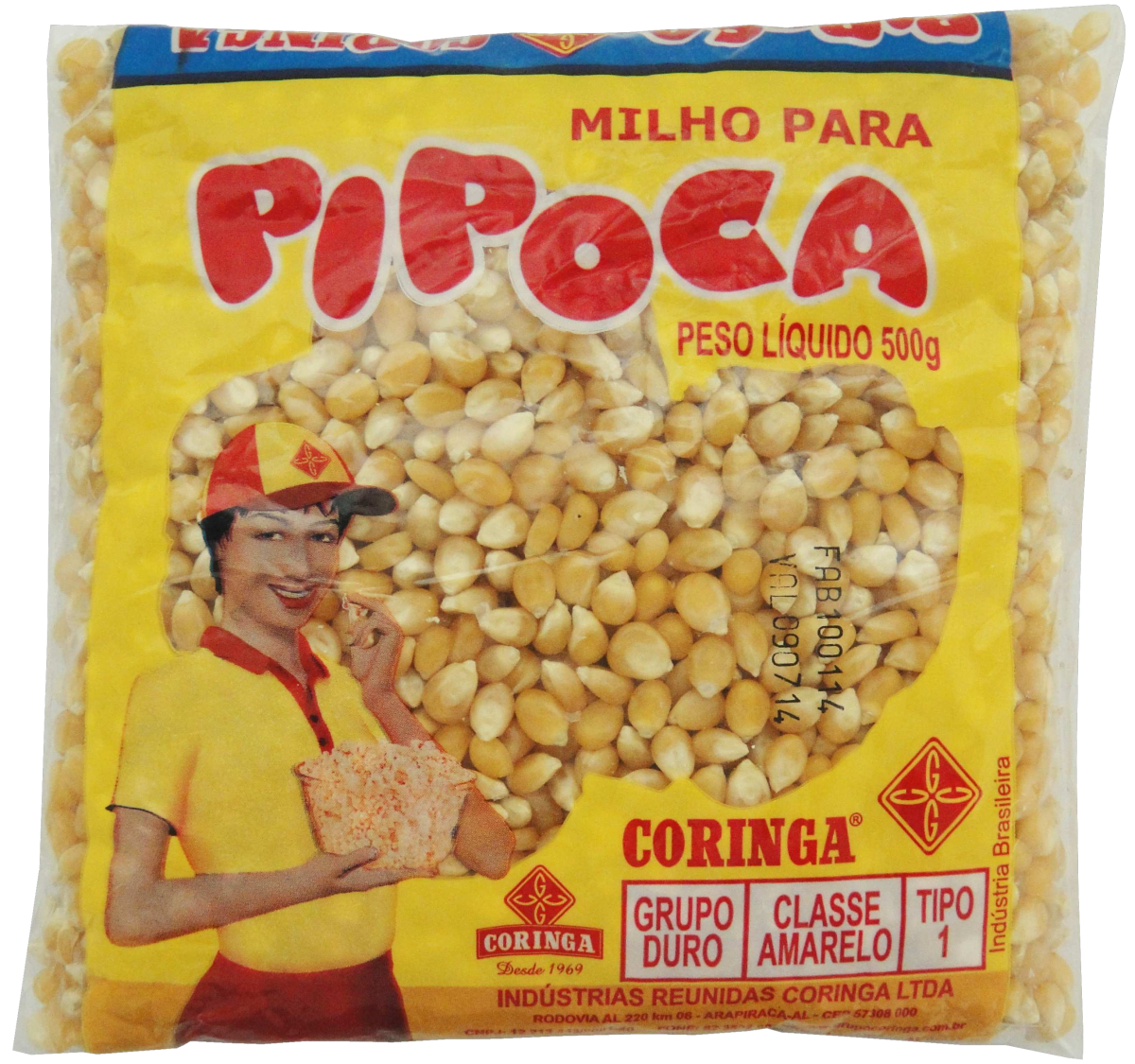 Milho de Pipoca Coringa 20x500G -Fornecedor: Coringa