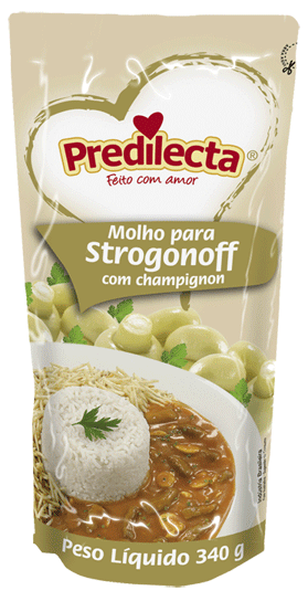 Molho Strogonoff Predilecta SC 6x340G – Fornecedor: Predilecta