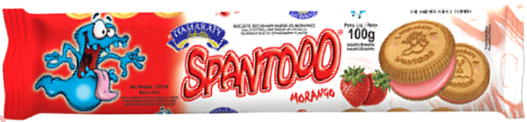 BISC.ITA RECH SPANTOOO MORANGO 30X100G  – Fornecedor Itamaraty